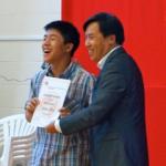 NZCA Academic Award recipient Jared Chin presented by Consul General Zhijia